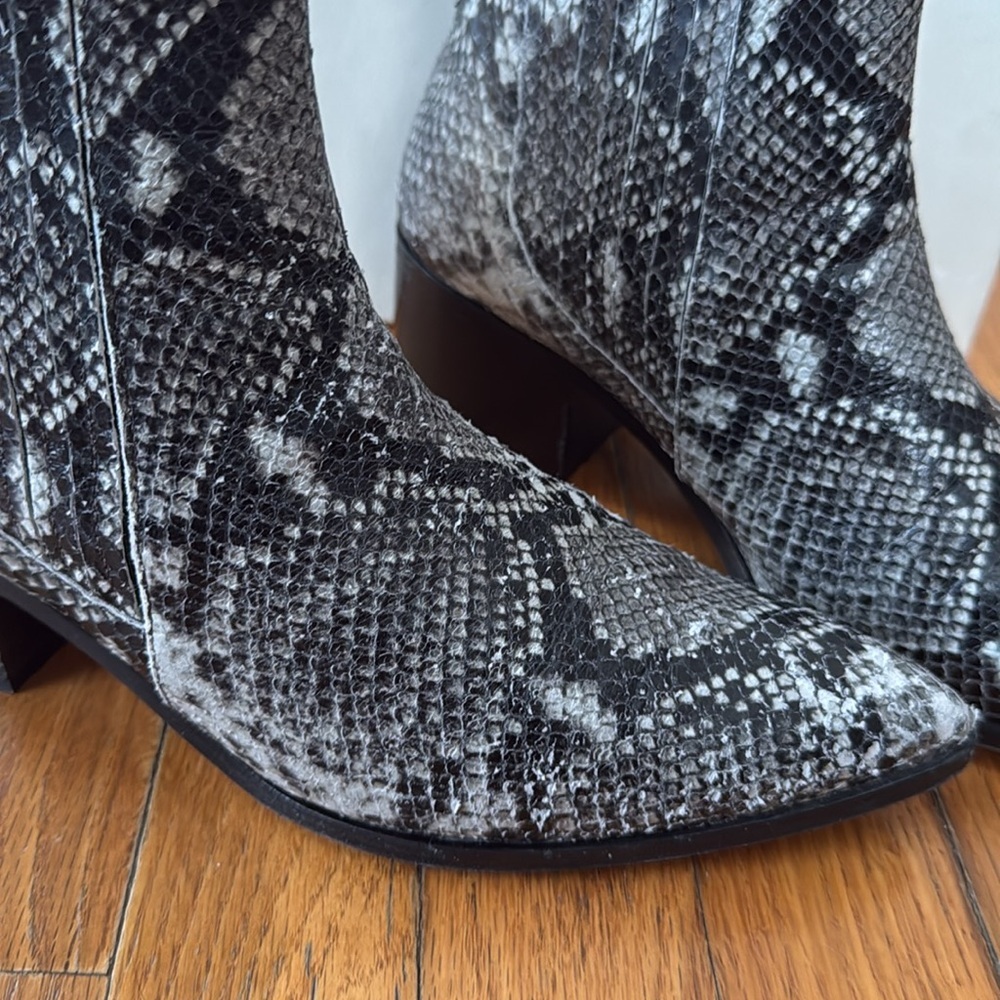M Gemi The Natura Gray Snakeskin printed leather 39 - Picture 2 of 8
